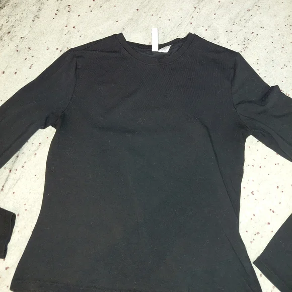 H&M Divided Black Long Sleeve T-Shirt - Size S - Essential Basic - Picture 8 of 14